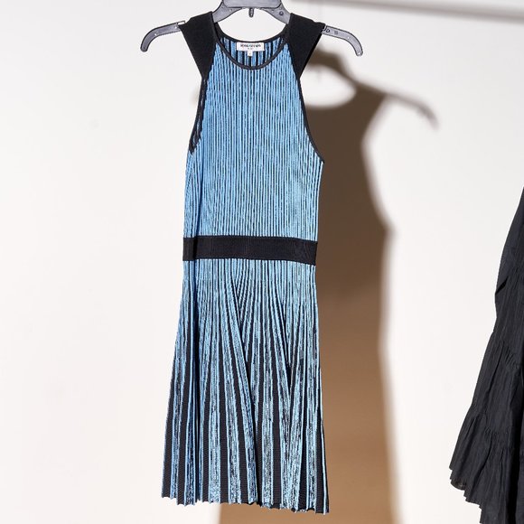 Opening Ceremony Moon Blue Fit and Flare Dress - Picture 1 of 2